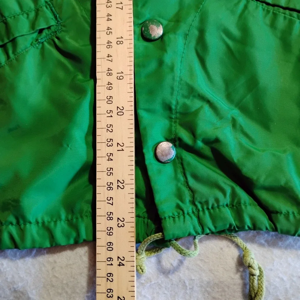 Vintage Russell Athletic Orioles Coaches Jacket Boys Medium Green‎ Nylon USA 70s
